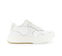 CAFèNOIR - Baskets en Tissu Et Cuir Enduit, pour Femme, Couleur Blanc, Taille 37