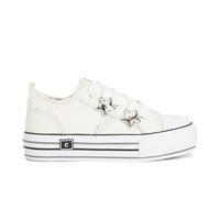 CAFèNOIR - Baskets en Toile avec Accessoires Amovibles, pour Femme, Couleur Blanc, Taille 39