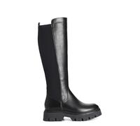 CAFèNOIR - Botte En Cuir Et Lycra, Pour Femme, Couleur Noir, Taille 35