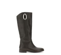 CAFèNOIR - Bottes En Cuir Avec Accessoire Doré, Pour Femme, Couleur Marron, Taille 38