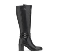 CAFèNOIR - Bottes En Cuir Avec Boucles Et Fermeture Éclair, Pour Femme, Couleur Noir, Taille 37