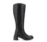 CAFèNOIR - Bottes En Cuir Avec Élastiques, Pour Femme, Couleur Noir, Taille 38