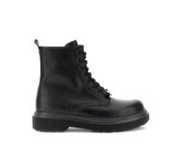 CAFèNOIR - Bottines À Lacets Huit Oeillets Effet Cuir, Pour Femme, Couleur Noir