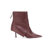 CAFèNOIR - Bottines à rabat en cuir, pour femme, bordeaux, 36 EU
