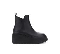 CAFèNOIR - Bottines en cuir avec plateau, pour femme, couleur noire, Noir , 41 EU