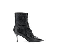 CAFèNOIR - Bottines En Cuir Effet Naplak Avec Fermeture Éclair À L'arrière, Pour Femme, Couleur Noir, Taille 37
