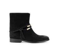 CAFèNOIR - Bottines En Daim À Lacets Et Bride De Cheville, Pour Femme, Couleur Noir, Taille 39