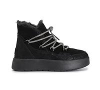 CafèNoir - Bottines en daim avec lacet Strass, pour femme, Noir , 37 EU