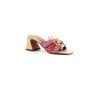 CAFèNOIR C1LC5005L008360 Chaussons en Cuir ET Daim avec Pince Multi Beige 36