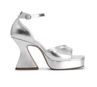 CAFèNOIR C1MA9065L001370 Sandale avec Dessus Effet LAMINe Argento 37