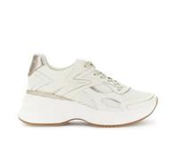 CAFèNOIR - Chaussures De Course en Cuir Enduit Et Mesh, pour Femme, Couleur Blanc, Taille 37