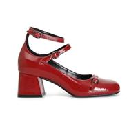 CAFèNOIR - Décolleté Avec 3 Boucles Effet Verni, Pour Femme, Couleur Rouge, Taille 36