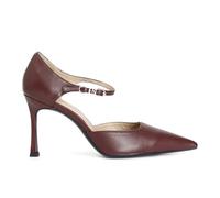 CAFèNOIR - Décolleté En Croûte De Cuir Avec Boucle, Pour Femme, Couleur Rouge, Taille 39