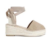 CAFèNOIR - Décolleté En Toile Avec Laçage Esclave, Pour Femme, Couleur Marron, Taille 37