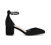 CAFèNOIR - Escarpins En Daim Avec Bride À La Cheville, Pour Femme, Couleur Noir, Taille 39
