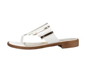 CafèNoir, Femme, Chaussures, Blanc, Taille: 37 EU Tongs Multi-Brides Colorées