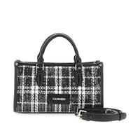 CAFèNOIR - Mini Sac En Tissu À Carreaux Avec Sequins, Pour Femme, Couleur Noir, Taille Taille Unique