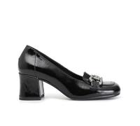 CAFèNOIR - Mocassin en Cuir Verni pour Femme avec Mors, pour Femme, Couleur Noir, Taille 40