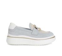 CAFèNOIR - Mocassin en Daim Accessoire Émail, pour Femme, Couleur Bleu, Taille 36