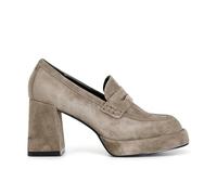 CAFèNOIR - Mocassin femme en daim pour femme, couleur taupe, taupe, 36 EU