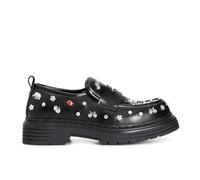 CAFèNOIR - Mocassin pour Femme Orné De Clous Fantaisie, pour Femme, Couleur Noir, Taille 37