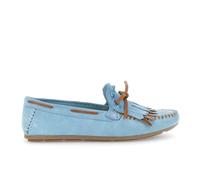CAFèNOIR - Mocassins en Daim À Franges, pour Femme, Couleur Bleu, Taille 36