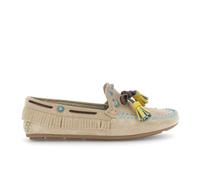 CAFèNOIR - Mocassins en Daim À Pompons, pour Femme, Couleur Beige, Taille 35