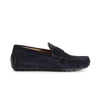 CAFèNOIR - Mocassins en Daim pour Hommes, Style Slip-on, pour Homme, Couleur Bleu, Taille 41