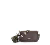 CAFèNOIR - Rabat Orné D'une Grande Fleur En Tissu, Poignée Avec Boucle Standard, Pour Femme, Couleur Marron, Taille Taille Unique