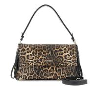 CAFèNOIR - Sac à bandoulière avec rabat effet cuir imprimé léopard, pour femme, couleur animale, taille unique, Animalier., Taille unique