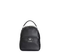 CAFèNOIR - Sac À Dos Avec Fermeture Éclair Et Poignée, Poche Avant À Rabat, Pour Femme, Couleur Noir, Taille Taille Unique