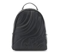 CAFèNOIR - Sac À Dos Rembourré Avec Matelassage Noir À Vagues, Pour Femme, Couleur Noir, Taille Taille Unique