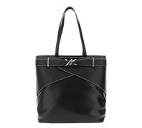 CafèNoir - Sac à provisions avec accessoire en métal, pour femme, couleur noire, taille unique, Noir , Taille unique