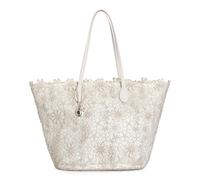 CAFèNOIR - Sac À Provisions En Dentelle Avec Breloque En Métal, Pour Femme, Couleur Beige, Taille Taille Unique