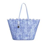 CAFèNOIR - Sac À Provisions En Dentelle Avec Breloque En Métal, Pour Femme, Couleur Bleu, Taille Taille Unique