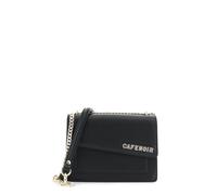 CAFèNOIR - Sac À Rabat Asymétrique Avec Inscription, Pour Femme, Couleur Noir, Taille Taille Unique