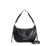 CafèNoir - Sac avec poches latérales avec poignée tressée, pour femme, couleur noire, taille unique, Noir , Taille unique