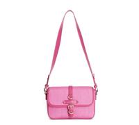 CAFèNOIR - Sac Bandoulière À Rabat En Paille, Pour Femme, Couleur Rose, Taille Taille Unique