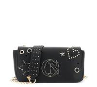 CAFèNOIR - Sac Bandoulière À Rabat, Rivets Et Clous, Pour Femme, Couleur Noir, Taille Taille Unique