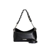 CAFèNOIR - Sac Bandoulière Souple Avec Bandoulière Chaîne Et Coutures, Pour Femme, Couleur Noir, Taille Taille Unique