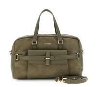 CAFèNOIR - Sac Boule À Main En Microfibre Effet Daim Avec Finitions Effet Cuir VERT, Pour Femme, Couleur Vert, Taille Taille Unique