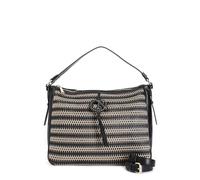 CAFèNOIR Sac cabas avec détail en maille et enfilage, Noir, taille unique