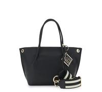 CAFèNOIR - Sac Cabas En Matière Grainée Avec Bandoulière Amovible En Ruban, Pour Femme, Couleur Noir, Taille Taille Unique