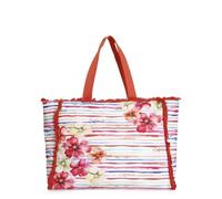 CAFèNOIR - Sac De Plage En Tissu Imprimé, Pour Femme, Couleur Rouge, Taille Taille Unique