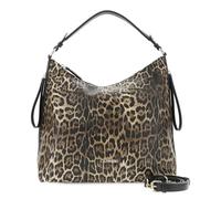 CafèNoir - Sac effet cuir imprimé léopard avec fermeture éclair latérale, pour femme, couleur animale, taille unique, Animalier., Taille unique