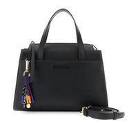 CafèNoir - Sac effet cuir Saffiano avec breloques multicolores, pour femme, taille unique, Noir , Taille unique
