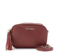 CAFèNOIR - Sac Photo En Cuir Martelé Avec Pompon, Pour Femme, Couleur Rouge, Taille Taille Unique