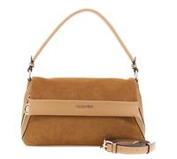 CafèNoir - Sac souple avec rabat effet cuir de type suede, pour femme, couleur cuir, taille unique, cuir, Taille unique