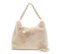 CafèNoir - Sac souple en fourrure synthétique avec bandoulière, pour femme, couleur chameau, taille unique, Camel, Taille unique