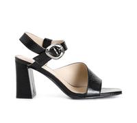 CAFèNOIR - Sandales Asymétriques Gilda En Cuir Verni, Pour Femme, Couleur Noir, Taille 39